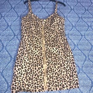 Denim material mini dress LG